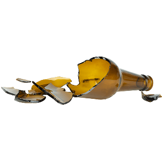 Broken bottle image